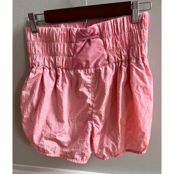 Womans' Free People Movement Ruffle Pink Shorts size M - Picture 2 of 4